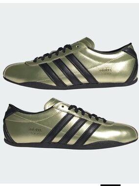adidas  TOKYO SHOES  gold and Black Low-Profile Sneakers